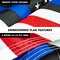 G128 - 6 Feet Tangle Free Spinning Flagpole (White) Blue Lives Matter Flag Brass Grommets Embroidered 3x5 ft (Flag Included) Aluminum Flag Pole